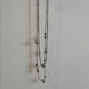 Elegant 2-Layer Necklace with Charms*